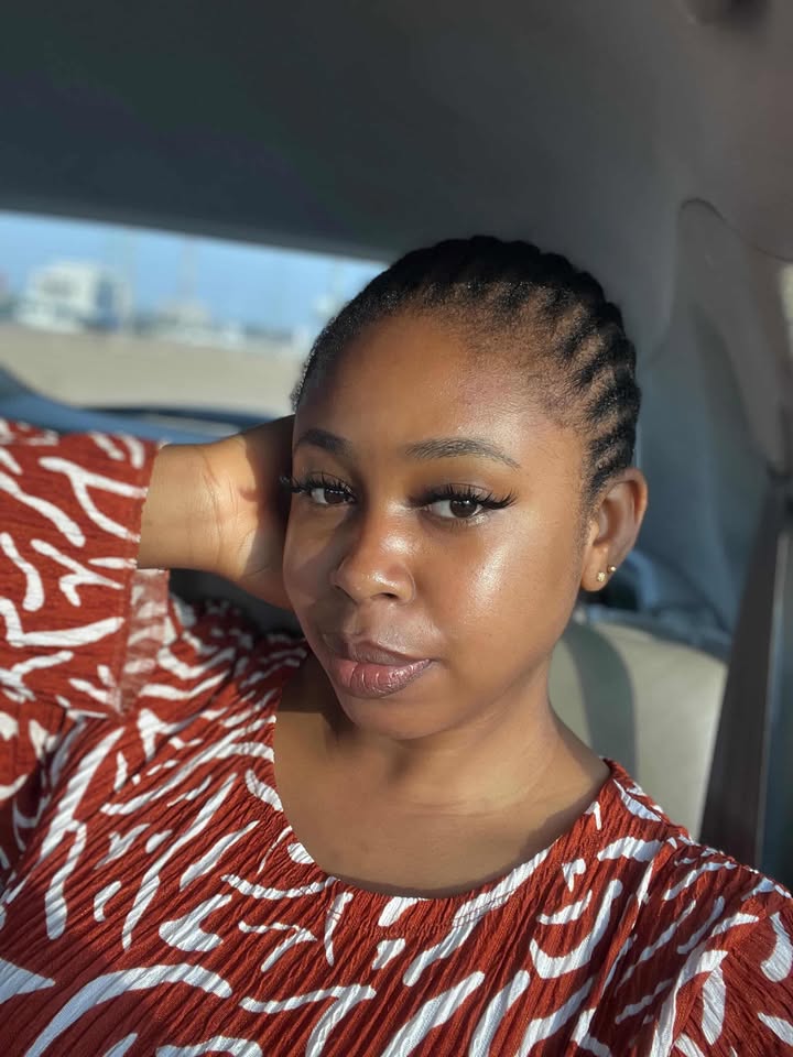 Ariana Korve — natural glam braids, editorial beauty model Nigeria